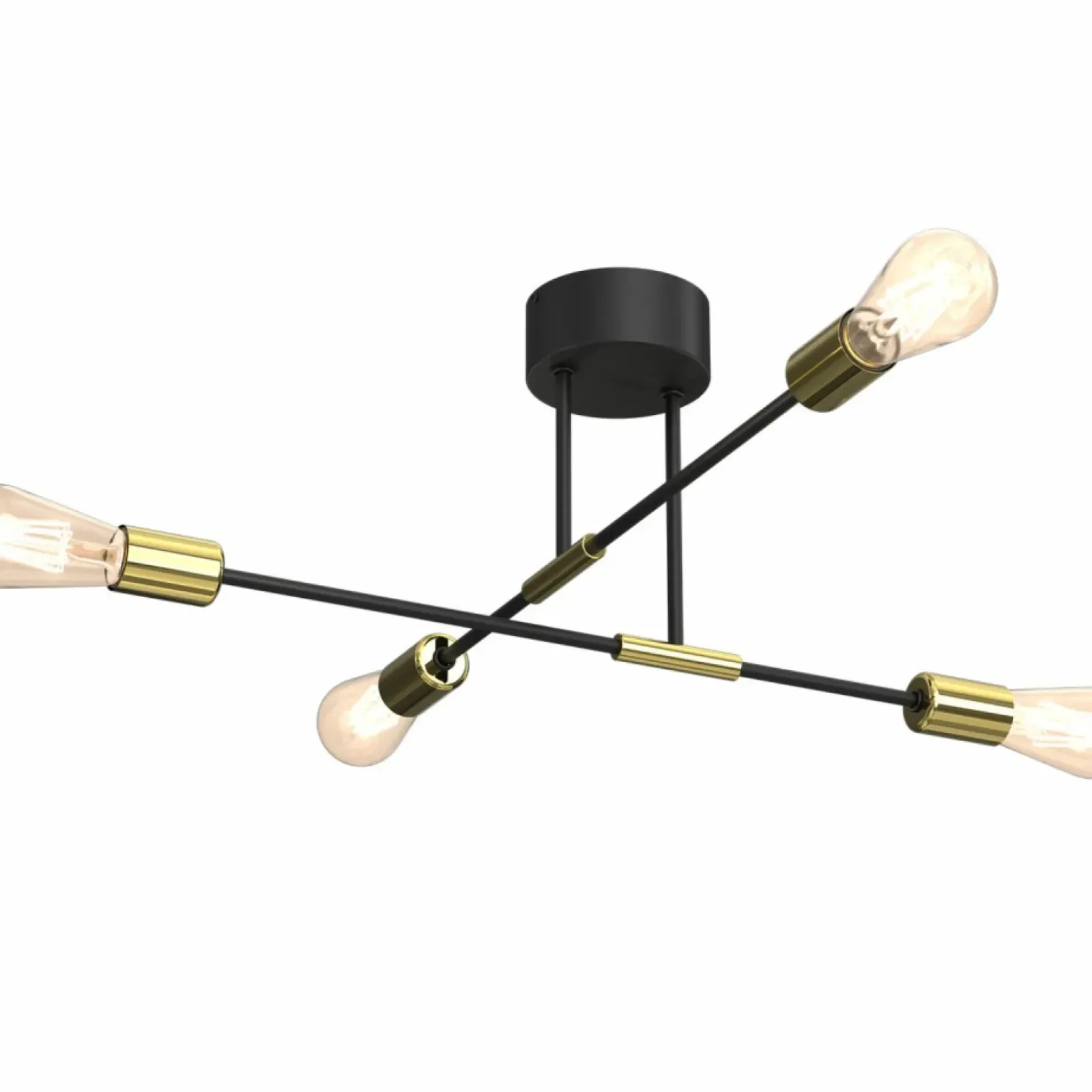 Sklep Kaja Modernistyczna lampa wisząca, czarno-złota LX 3906 z serii FLAME Store