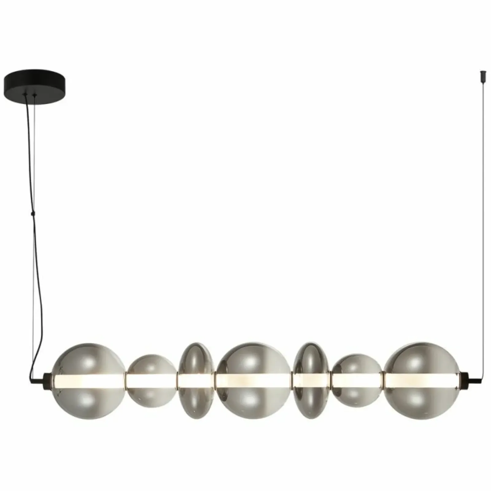 Sklep Kaja Modernistyczna lampa wisząca, świecące kamienie ML0348 DAPHNE | Kaja Best
