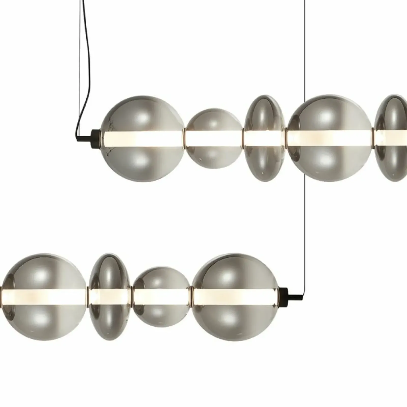 Sklep Kaja Modernistyczna lampa wisząca, świecące kamienie ML0348 DAPHNE | Kaja Best