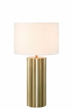 Sklep Kaja Modernistyczna lampka stołowa z abażurem 108669 HASHIRA | Kaja* Lampki Stołowe Z Abażurem|Nowoczesne Lampki Stołowe