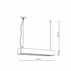 Sklep Kaja Modernistyczna, ledowa lampa LP-7001/1P 20 WH-63 18/3 z serii IBROS Outlet