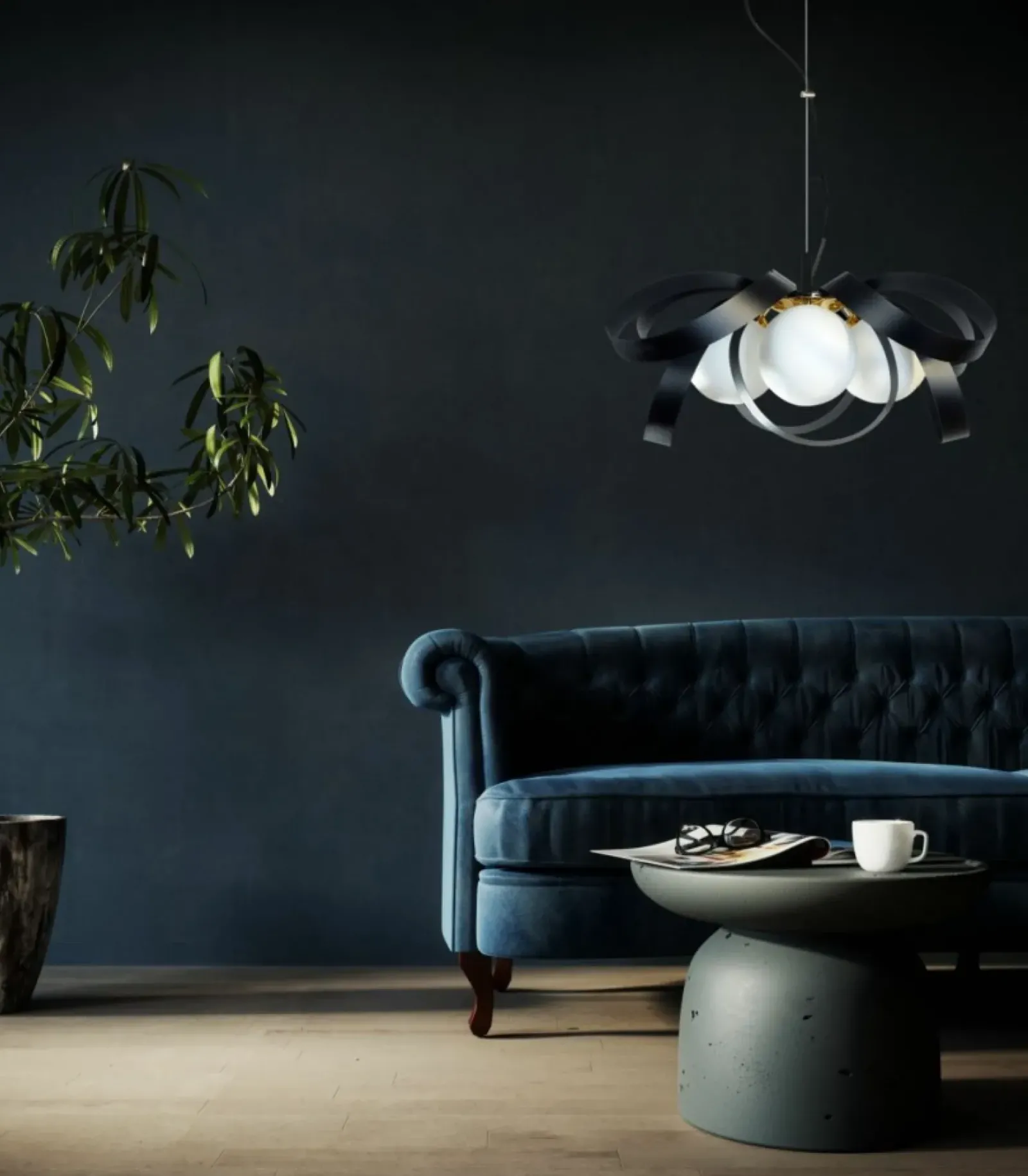 Sklep Kaja Modernistyczna, ozdobna lampa wisząca nad stół ZM 1139 z serii NELA Fashion