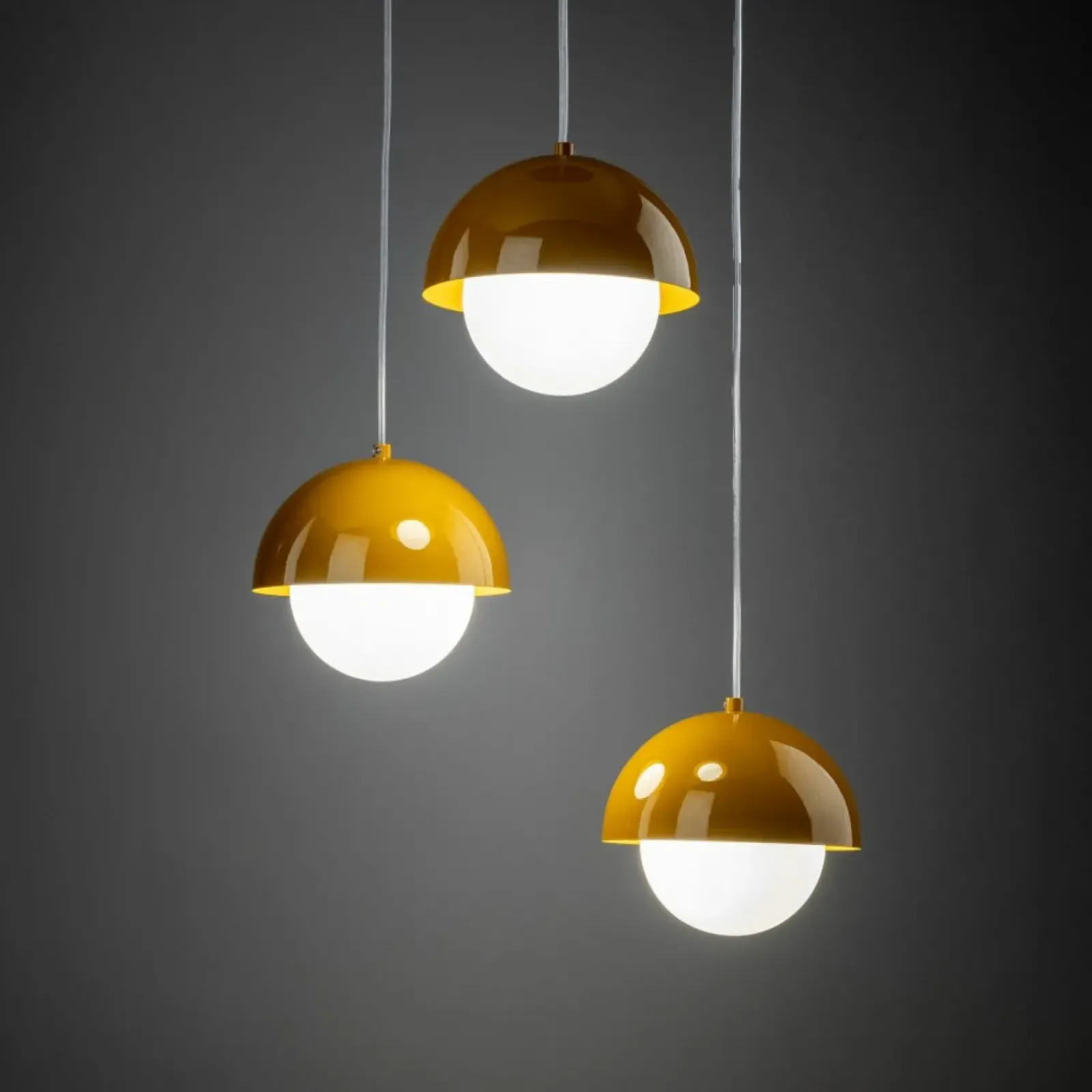 Sklep Kaja Modna, potrójna lampa wisząca TK 10266 BONO OCHRA | Kaja Oświetlenie Outlet
