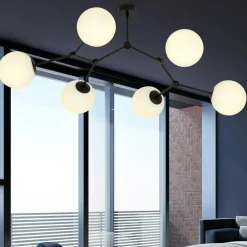 Sklep Kaja Molekularna, duża lampa sufitowa do salonu 1133/6 SPACE | Kaja Outlet