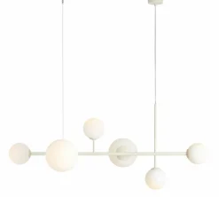 Sklep Kaja Molekularna, kremowa, szeroka lampa nad stół 1092K9 DIONE | Kaja Zadzwońporabattel.783200183(8-16)/mailsklep@kaja.com.pl Online