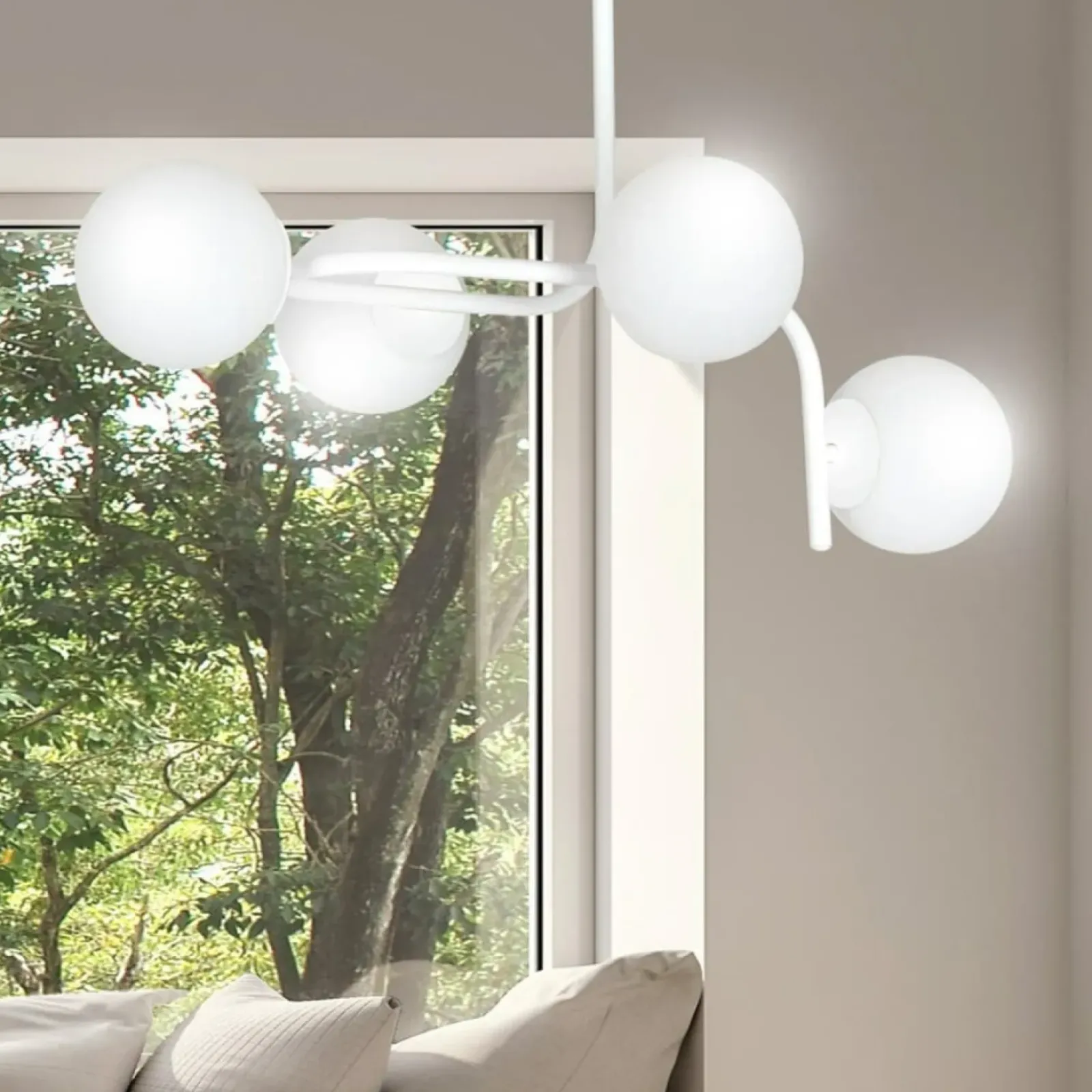 Sklep Kaja Molekularna lampa sufitowa z kloszami 1031/4A KALF | Kaja Oświetlenie biały Online