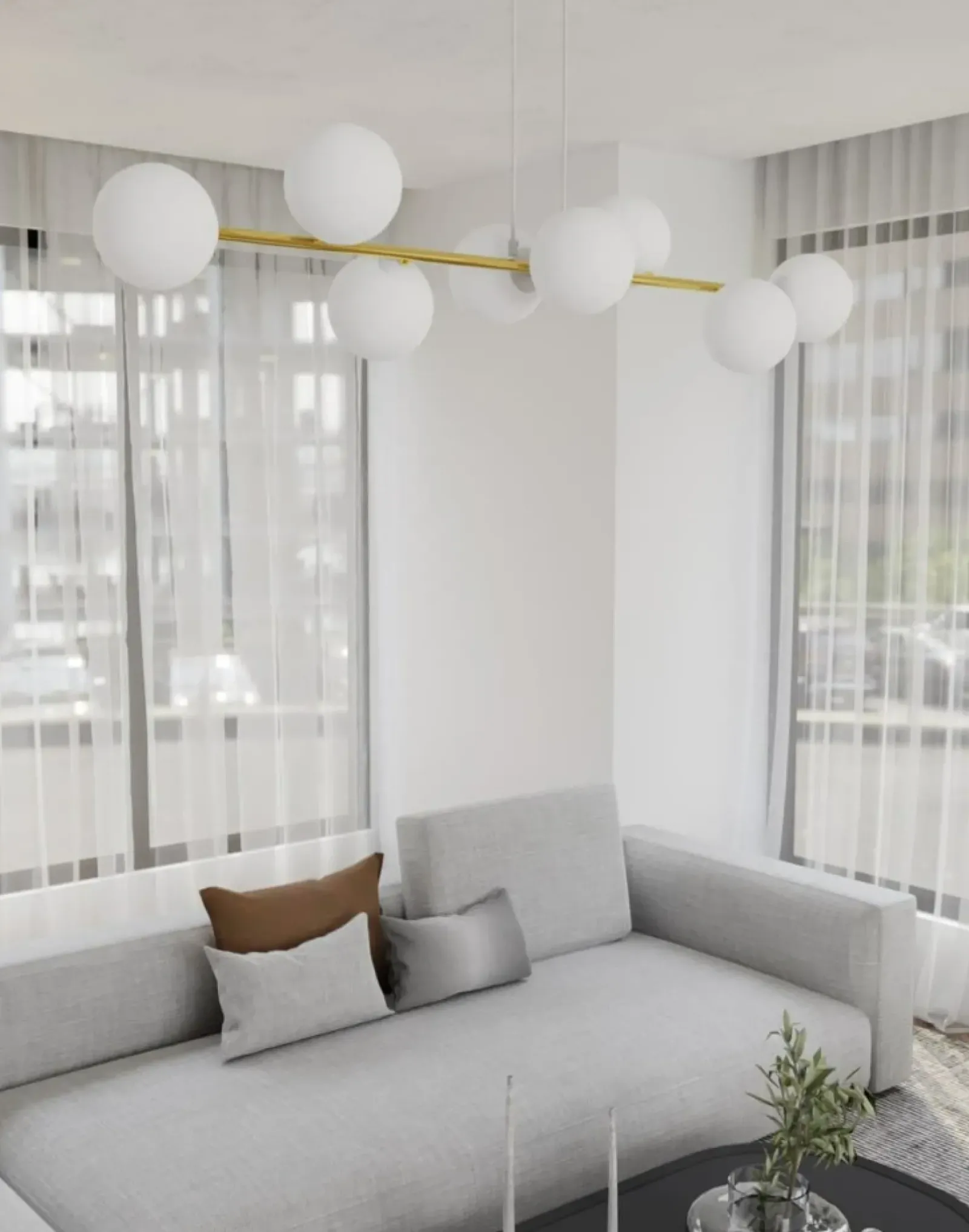 Sklep Kaja Molekularna lampa wisząca do jadalni, nad stół 1242/8 z serii GRAVITY New