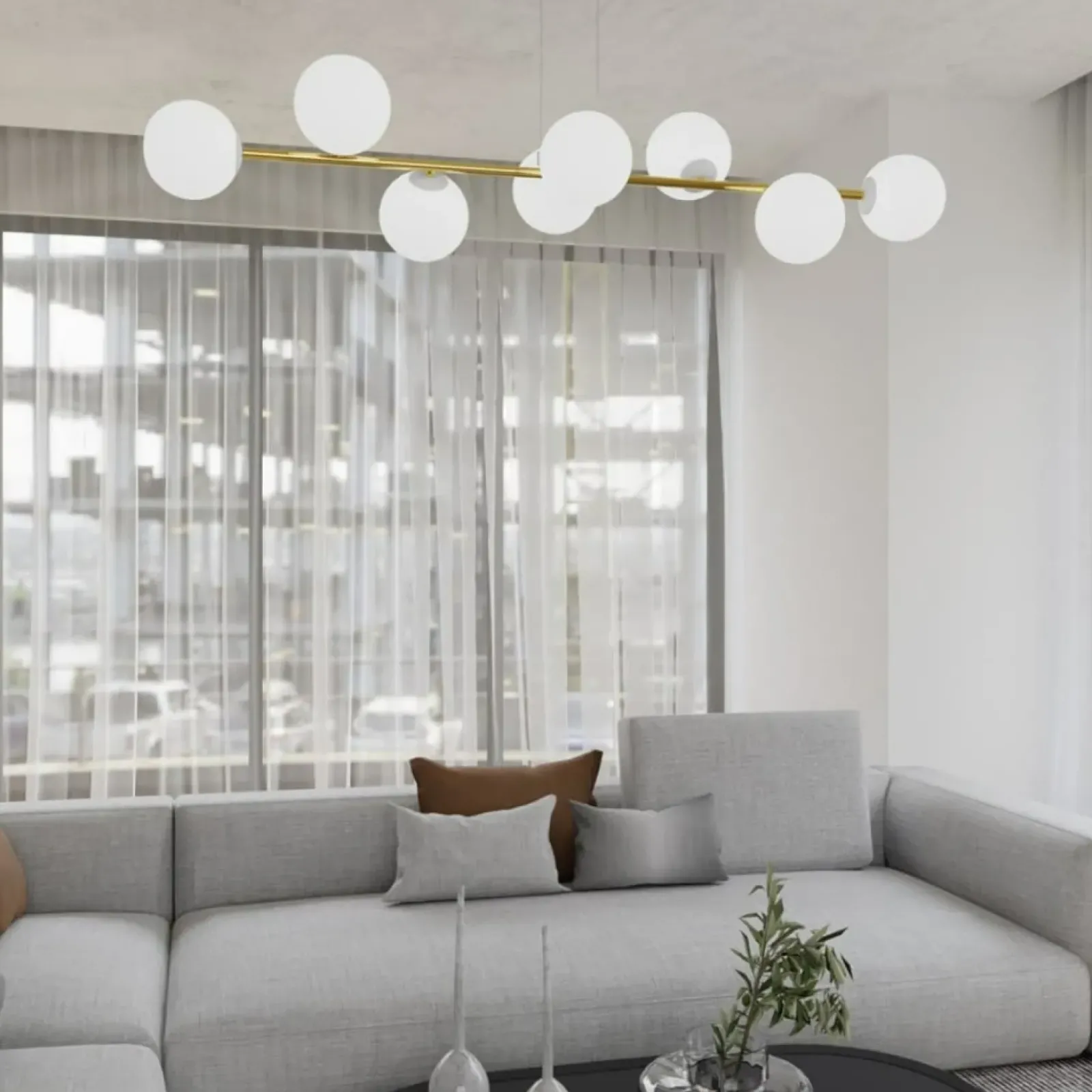 Sklep Kaja Molekularna lampa wisząca do jadalni, nad stół 1242/8 z serii GRAVITY New