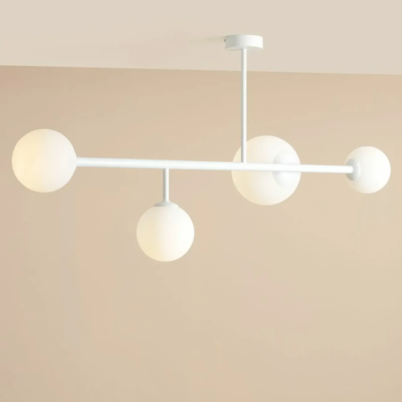 Sklep Kaja Molekularna, pozioma, biała lampa sufitowa z kloszami 1092PL_L – DIONE Zadzwońporabattel.783200183(8-16)/mailsklep@kaja.com.pl Best
