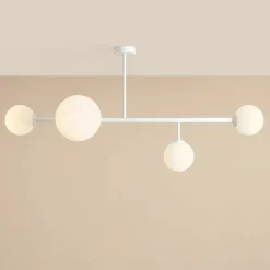 Sklep Kaja Molekularna, pozioma, biała lampa sufitowa z kloszami 1092PL_L – DIONE Zadzwońporabattel.783200183(8-16)/mailsklep@kaja.com.pl Best