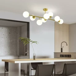 Sklep Kaja Molekularna, złota lampa nad stół LP-002/8P DORADO | Kaja Oświetlenie Flash Sale
