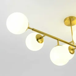 Sklep Kaja Molekularna, złota lampa nad stół LP-002/8P DORADO | Kaja Oświetlenie Flash Sale