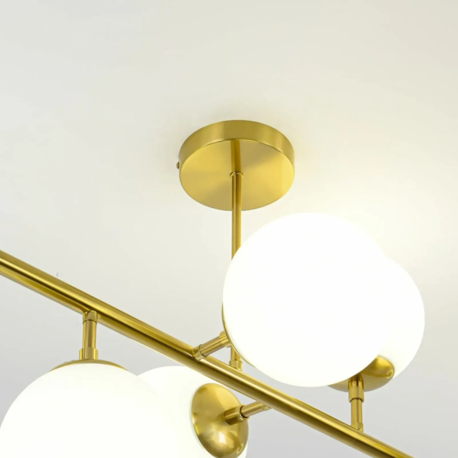 Sklep Kaja Molekularna, złota lampa nad stół LP-002/8P DORADO | Kaja Oświetlenie Flash Sale