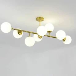 Sklep Kaja Molekularna, złota lampa nad stół LP-002/8P DORADO | Kaja Oświetlenie Flash Sale