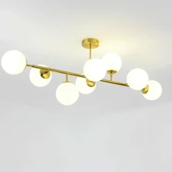 Sklep Kaja Molekularna, złota lampa nad stół LP-002/8P DORADO | Kaja Oświetlenie Flash Sale