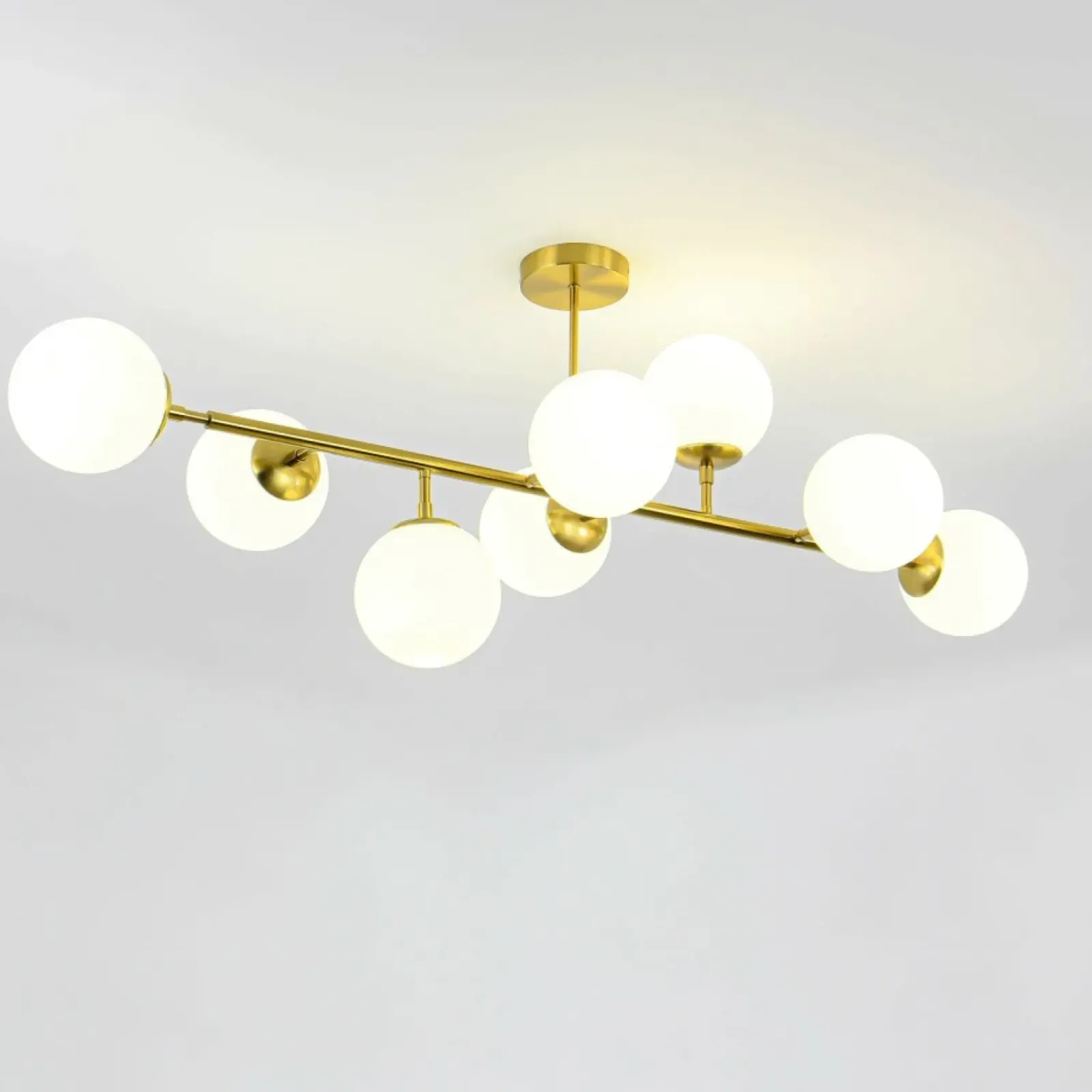 Sklep Kaja Molekularna, złota lampa nad stół LP-002/8P DORADO | Kaja Oświetlenie Flash Sale