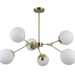 Sklep Kaja Molekularna, złota lampa sufitowa PND-56980-6C ANNES | Kaja Best Sale