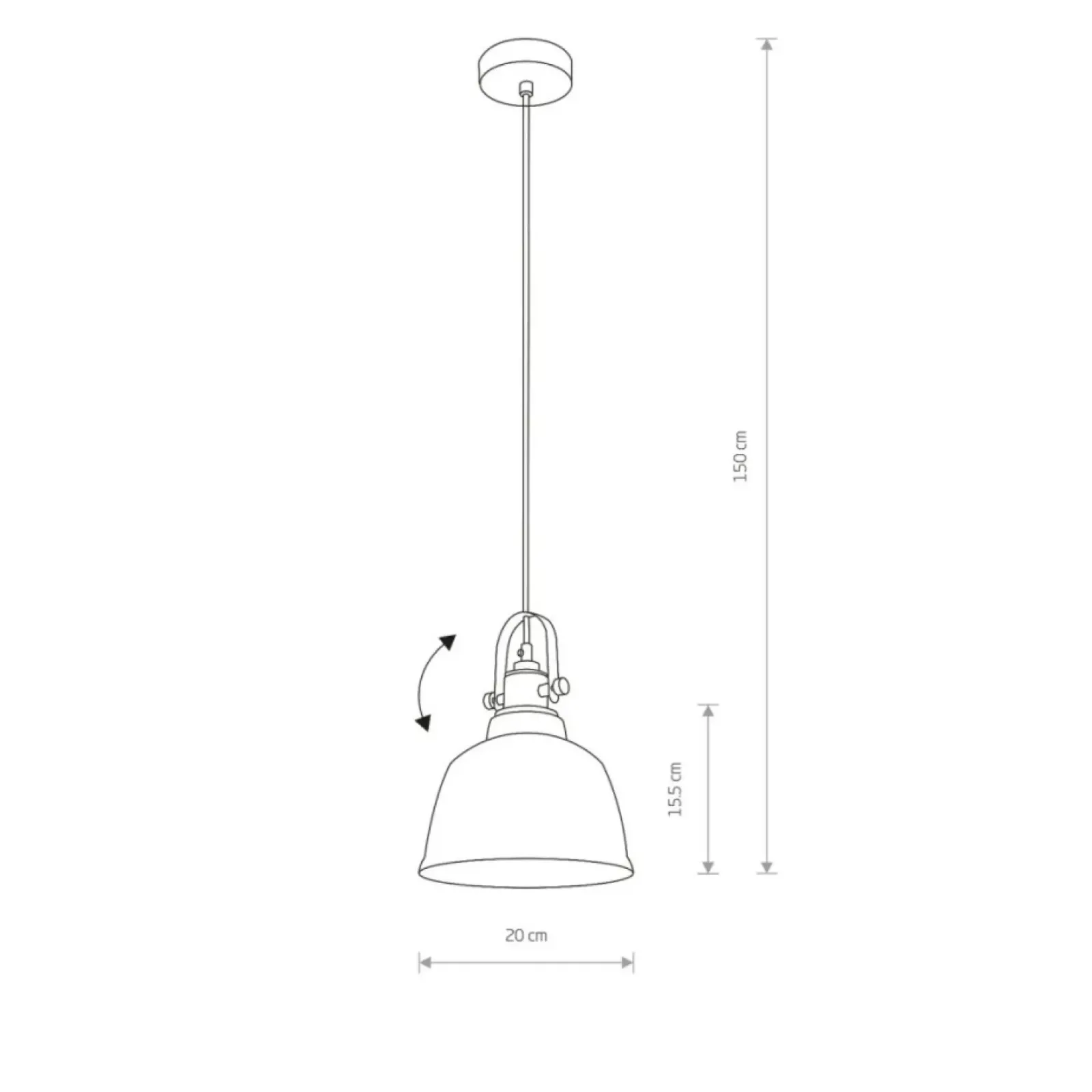 Sklep Kaja Mosiężna lampa wisząca, z kloszem 9153 | Kaja Oświetlenie złoty Sale