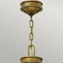 Sklep Kaja Mosiężna lampa wisząca ze szkłem HK-COLLIER5 z serii COLLIER* Randole Tradycyjne