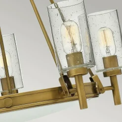 Sklep Kaja Mosiężna lampa wisząca ze szkłem HK-COLLIER5 z serii COLLIER* Randole Tradycyjne