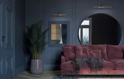 Sklep Kaja Mosiężny kinkiet ścienny, zintegrowany LED 8168 | Kaja Oświetlenie* Lampy Led
