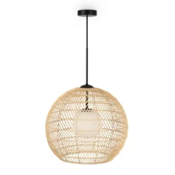 Sklep Kaja Naturalna lampa wisząca z kloszem MOD204PL-01BG z serii CANE Online