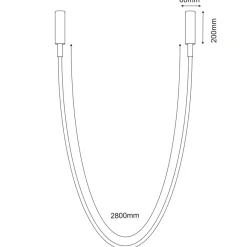 Sklep Kaja Natynkowa świecąca linka LED 320cm 3000K ANT 5056 HEBI | Kaja Store