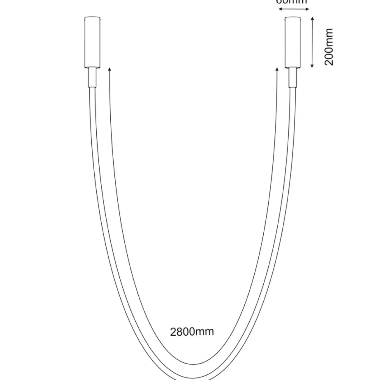 Sklep Kaja Natynkowa świecąca linka LED 320cm 3000K ANT 5056 HEBI | Kaja Store
