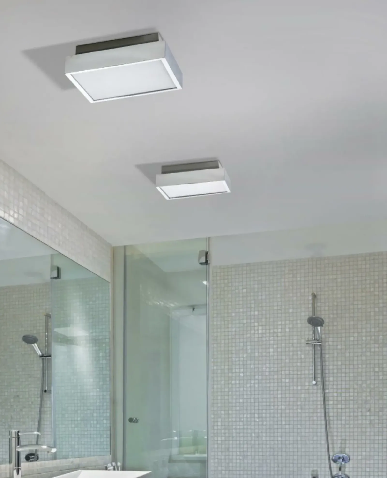 Sklep Kaja Natynkowy plafon LED do łazienki 25x25cm 4000K AZ2478 ASTERIA | Kaja* Lampy Led|Lampy Do Łazienki