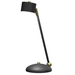 Sklep Kaja Niebanalna lampa biurkowa, czarno-złota MLP7764 z serii ARENA | Kaja Oświetlenie* Lampki Biurkowe