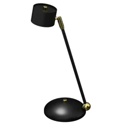 Sklep Kaja Niebanalna lampa biurkowa, czarno-złota MLP7764 z serii ARENA | Kaja Oświetlenie* Lampki Biurkowe
