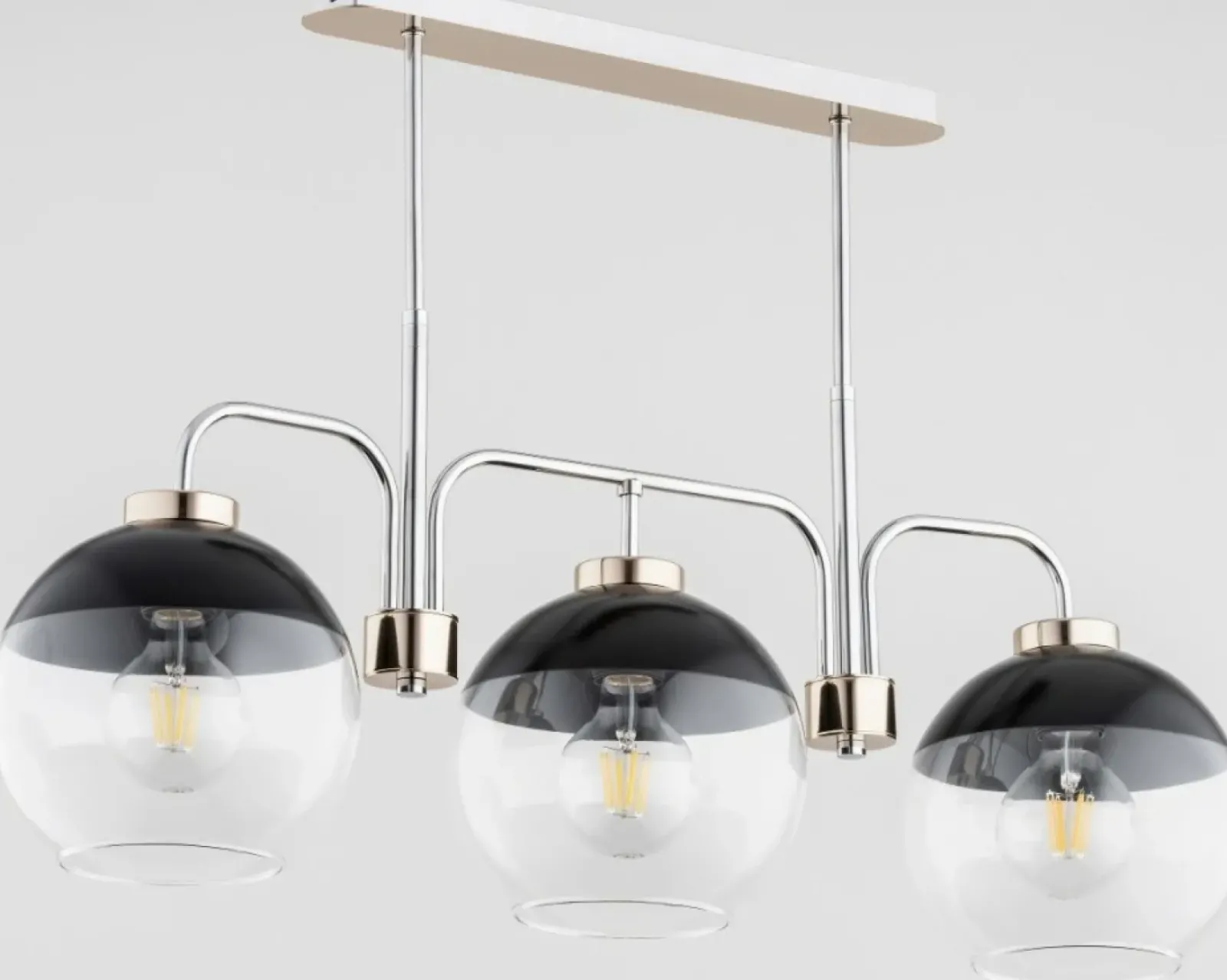 Sklep Kaja Niebanalna lampa sufitowa na 3 szklane klosze AL 62199 | Kaja Shop