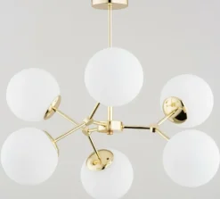Sklep Kaja Niebanalna lampa sufitowa z mlecznymi kloszami AL 63118 | Kaja Outlet