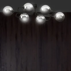 Sklep Kaja Niebanalna lampa sufitowa grafitowe klosze 832/6A | Kaja Oświetlenie Hot