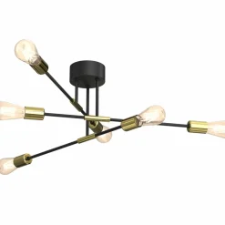 Sklep Kaja Niebanalna lampa sufitowa ze złotymi oprawkami LX 3907 z serii FLAME Best