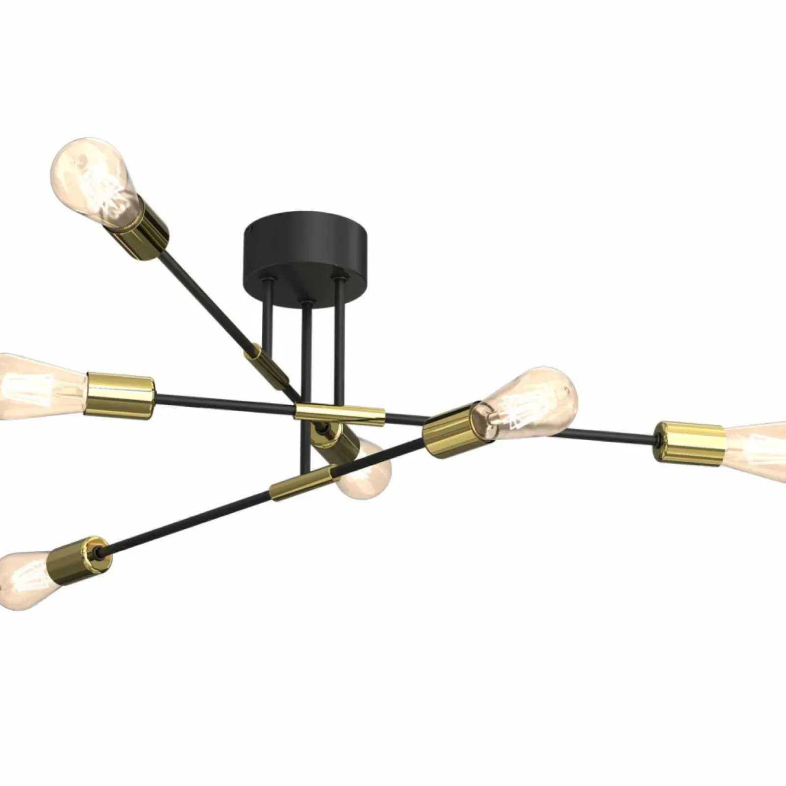 Sklep Kaja Niebanalna lampa sufitowa ze złotymi oprawkami LX 3907 z serii FLAME Best