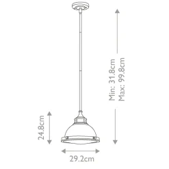 Sklep Kaja Niebanalna lampa w klasycznym stylu HK-AMELIA-P-S-CM z serii AMELIA chrom Online
