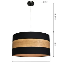 Sklep Kaja Niebanalna lampa wisząca, dwukolorowy abażur MLP6290 z serii TERRA | Kaja Oświet New