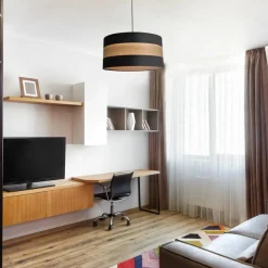 Sklep Kaja Niebanalna lampa wisząca, dwukolorowy abażur MLP6290 z serii TERRA | Kaja Oświet New