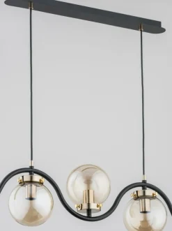 Sklep Kaja Niebanalna lampa wisząca w czerni i złocie AL 62154 | Kaja Flash Sale