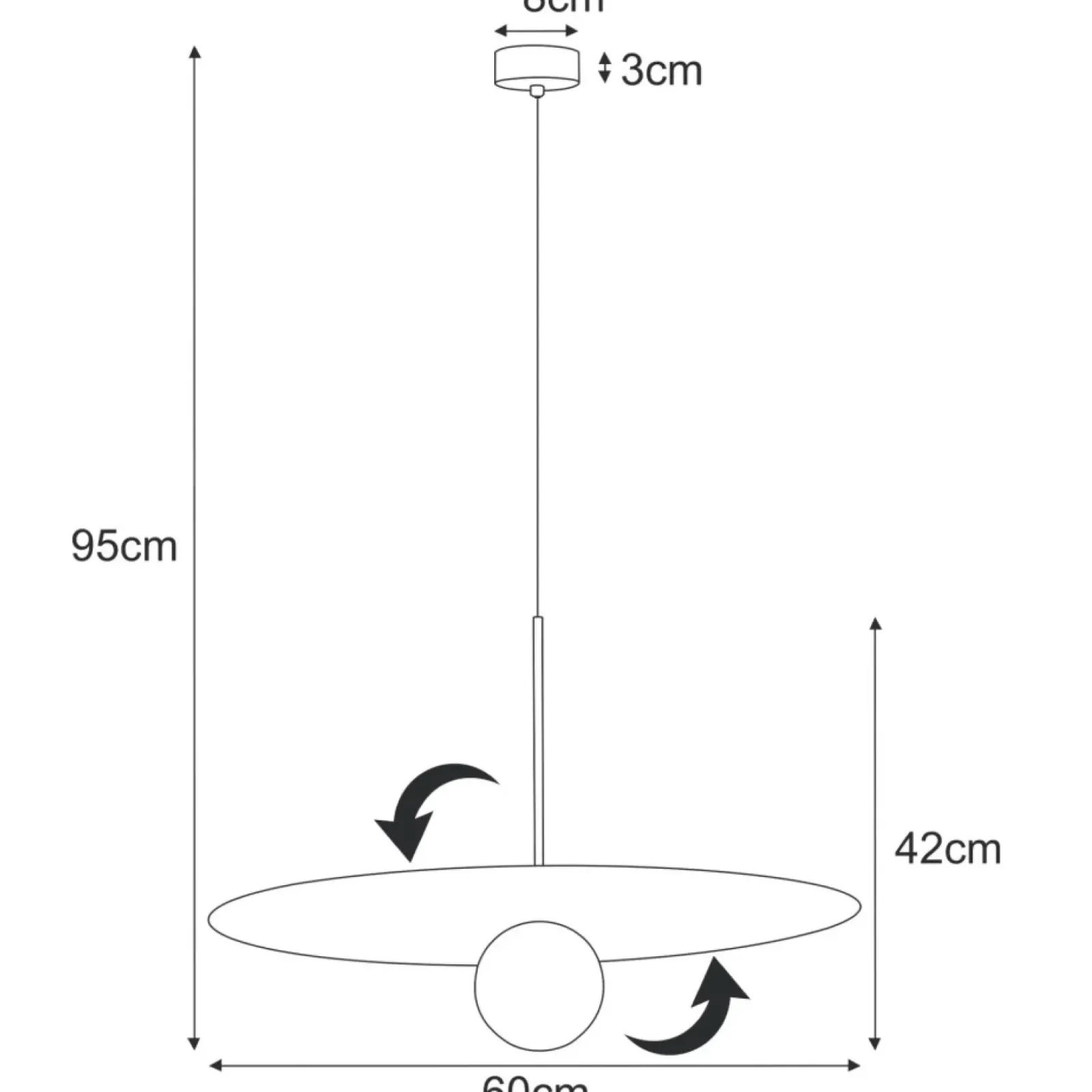 Sklep Kaja Niebanalna lampa wisząca z ruchomą tarczą K-5373 z serii SANTE Fashion