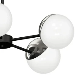 Sklep Kaja Niebanalna lampa wisząca z pięcioma kloszami MLP8882 z serii SFERA | Kaja Oświet chrom Cheap