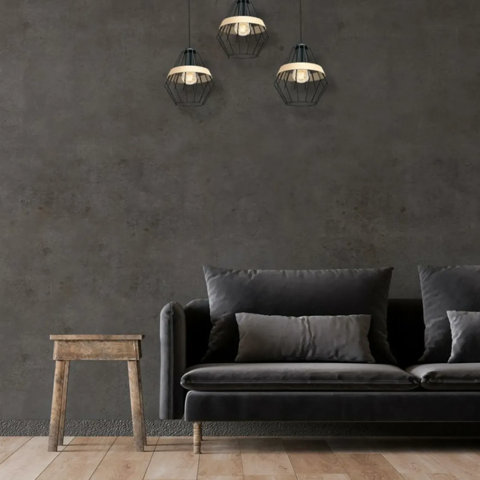 Sklep Kaja Niebanalna, potrójna lampa wisząca na listwie MLP5525 z serii CLIFF | Kaja Oświe Fashion