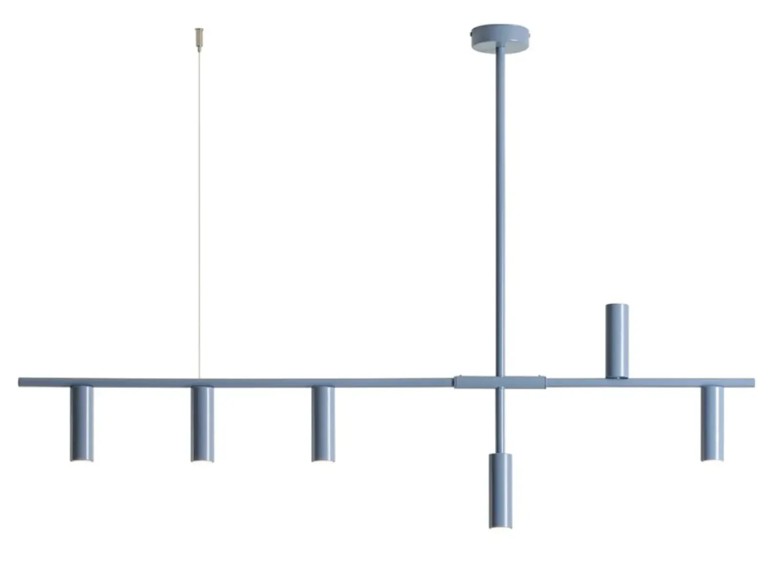 Sklep Kaja Niebieska lampa sufitowa ze spotami 1104K16 z serii TREVO | Kaja Zadzwońporabattel.783200183(8-16)/mailsklep@kaja.com.pl Best