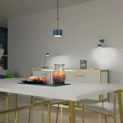 Sklep Kaja Niebieska lampa wisząca, idealna do kuchni MLP7772 z serii ARENA | Kaja Oświetle Best