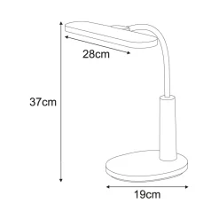 Sklep Kaja Niebieska lampka biurkowa, wbudowany LED K-BL1521 seria MILO*Dzieci Lampki Biurkowe|Lampy Led