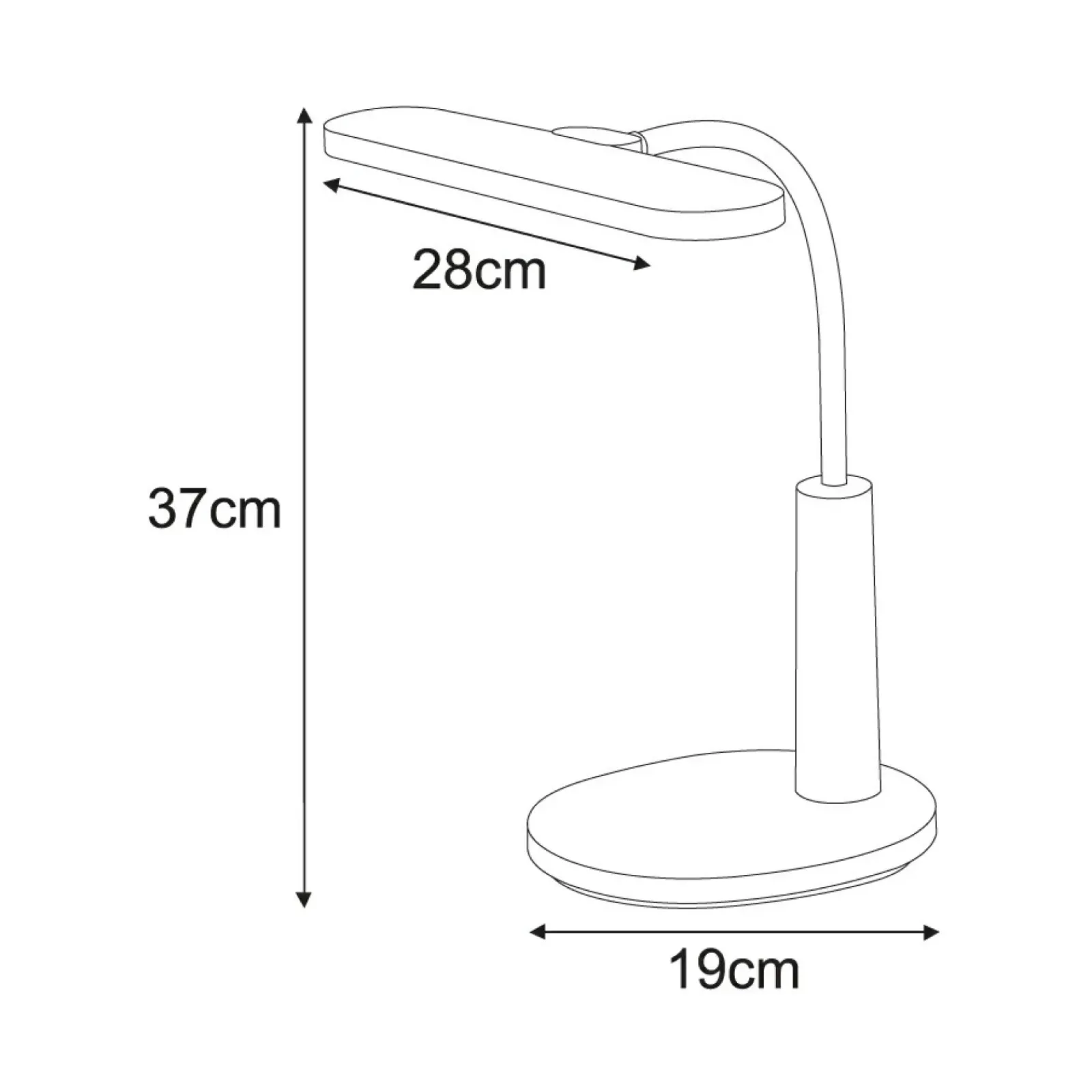 Sklep Kaja Niebieska lampka biurkowa, wbudowany LED K-BL1521 seria MILO*Dzieci Lampki Biurkowe|Lampy Led