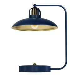 Sklep Kaja Niebieska, metalowa lampa stołowa do salonu MLP7716 z serii FELIX | Kaja Oświetl* Tradycyjne Lampki Stołowe