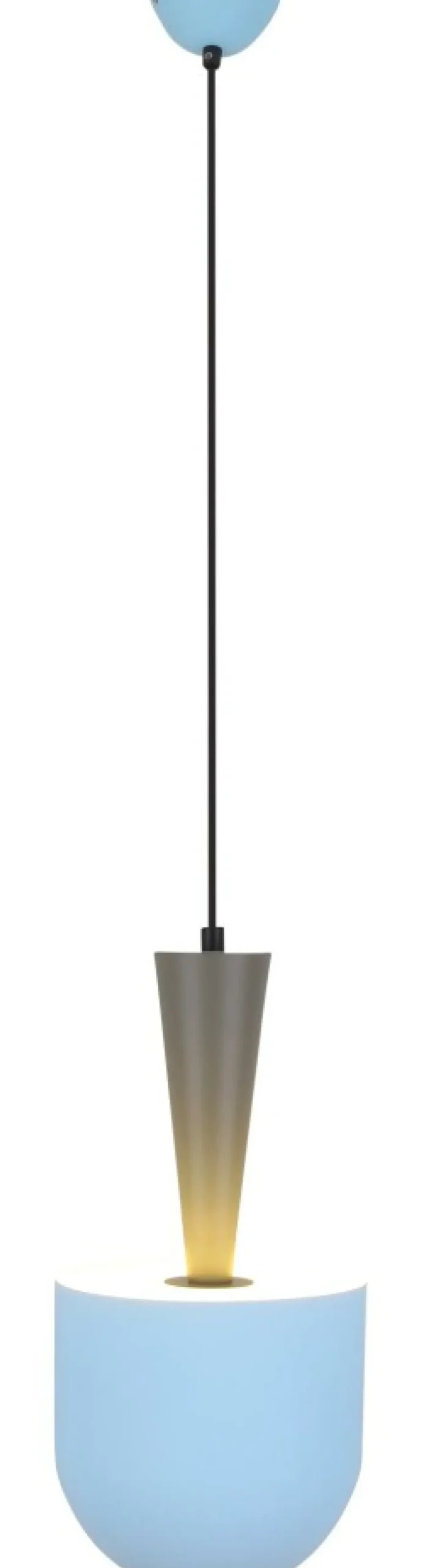 Sklep Kaja Niebiesko-szara lampa wisząca E27 LEDEA 50101167 VISBY | Kaja Clearance
