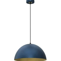 Sklep Kaja Niebiesko-złota lampa wisząca, z kloszem MLP8288 z serii BETA | Kaja Oświetlenie Clearance
